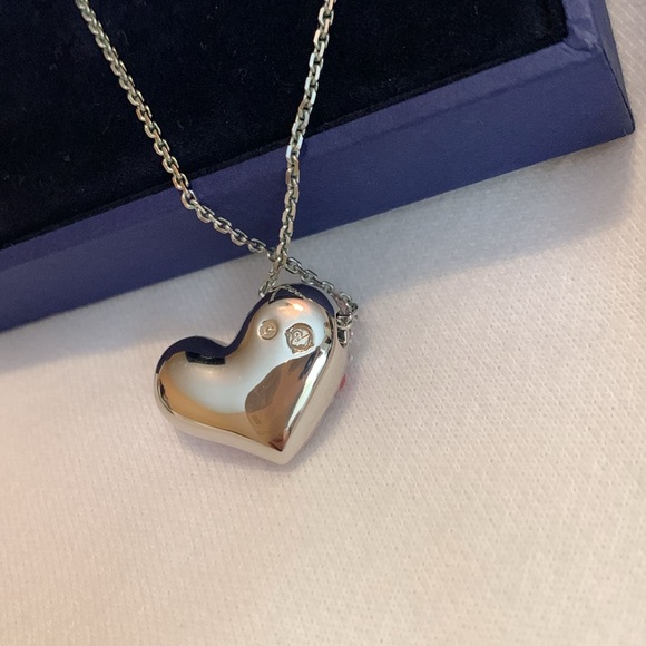 Swarovski Alana Pink Crystal Heart Necklace - Picture 6 of 8